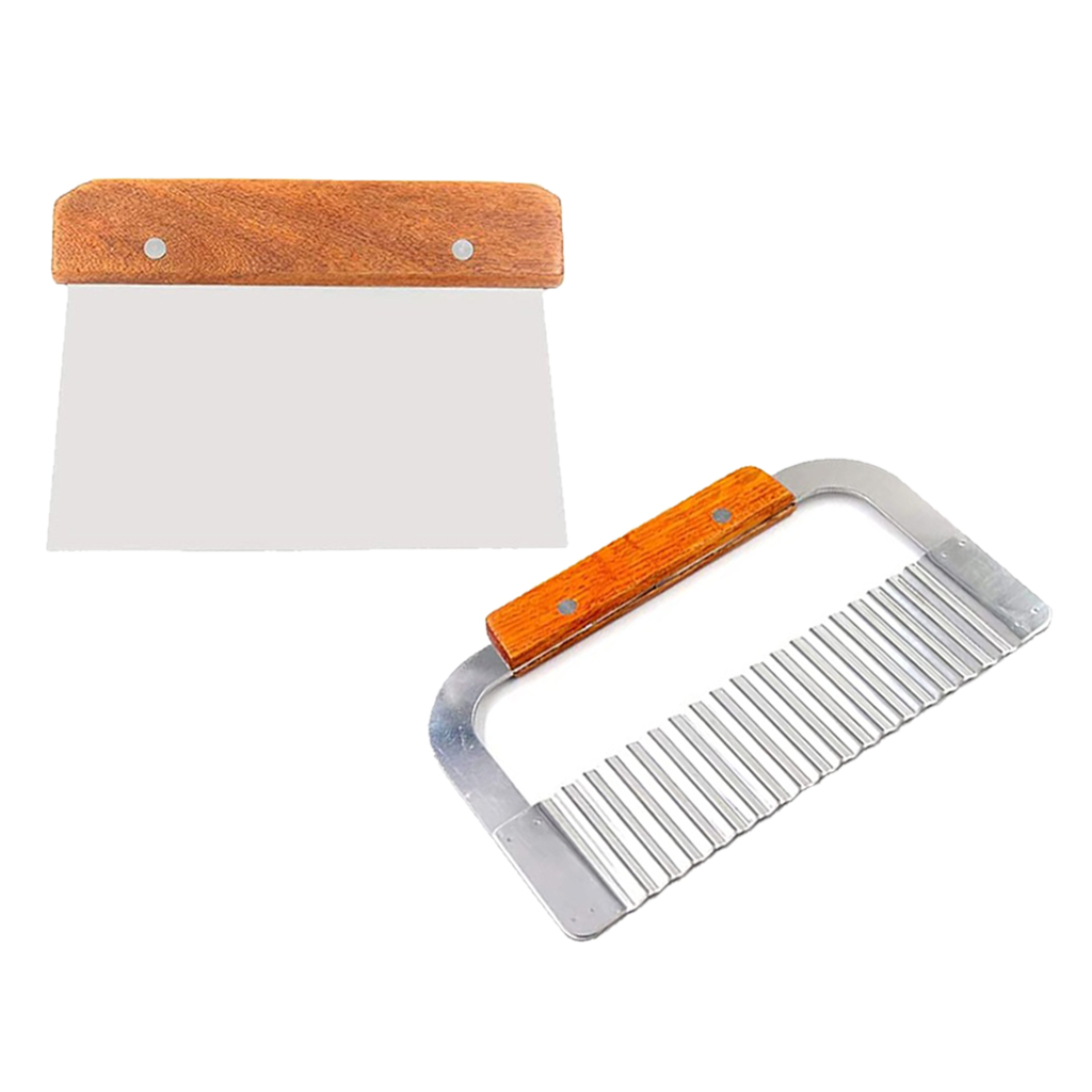 Soap Making Kit For Beginners - ステンレス鋼の波状とストレート石鹸のカッター,キャンドル,ポテト,野菜のプレーナー,刃のスクレーパー,切削工具のセット,2パック