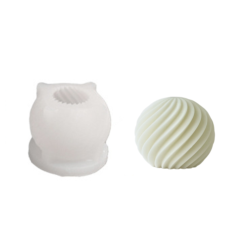 スパイラルストライプボールシリコーンキャンドルモールド DI - Soap Making Instructions のレビューと価格