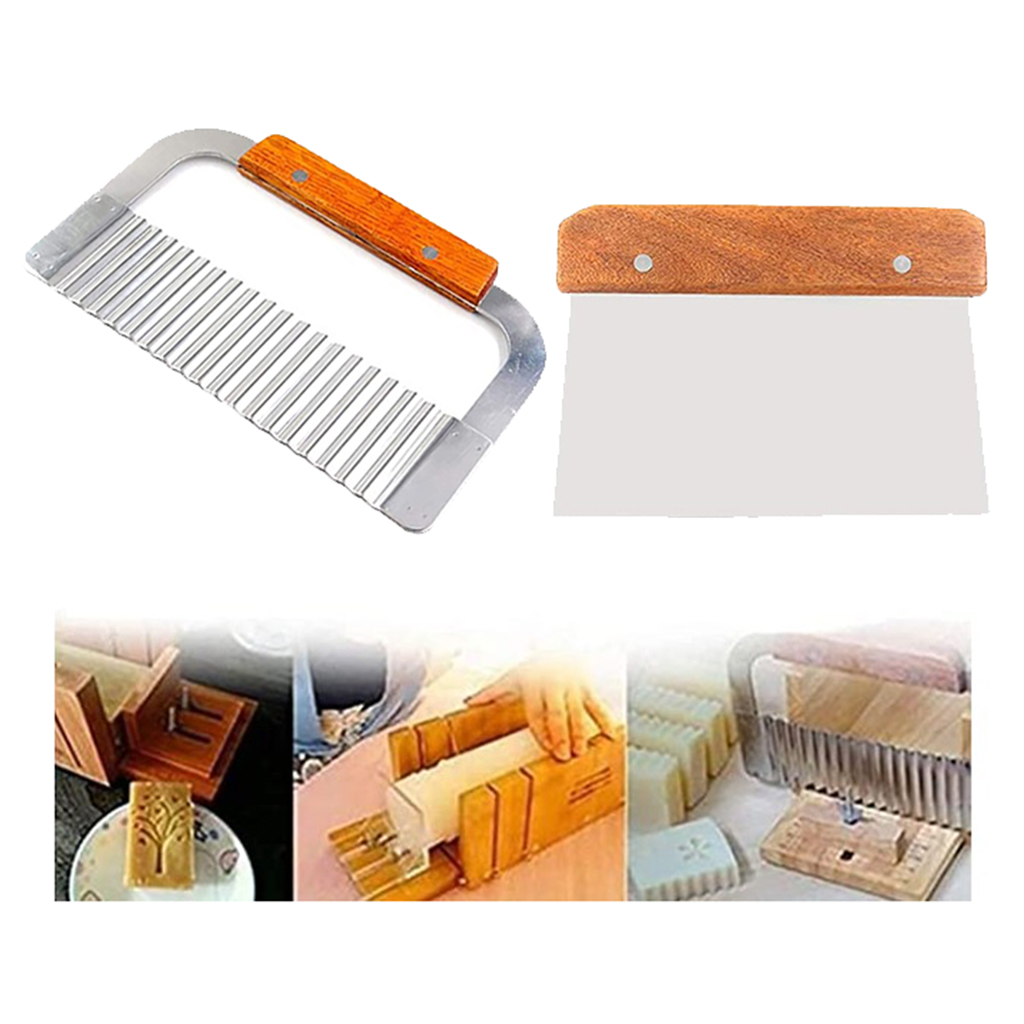 ステンレス鋼の波状とストレート石鹸のカッター,キャンドル,ポ - Soap Making Kit For Beginners のレビューと価格