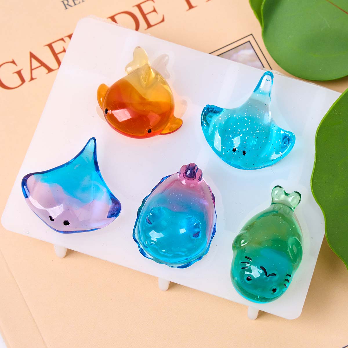 3Dヒーリング可愛いマンタ鯨シリコンモールドDIYキーホルダ - Soap Making Gifts のレビューと価格