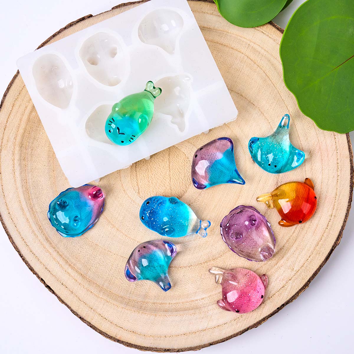 3Dヒーリング可愛いマンタ鯨シリコンモールドDIYキーホルダ - Soap Making Gifts のレビューと価格