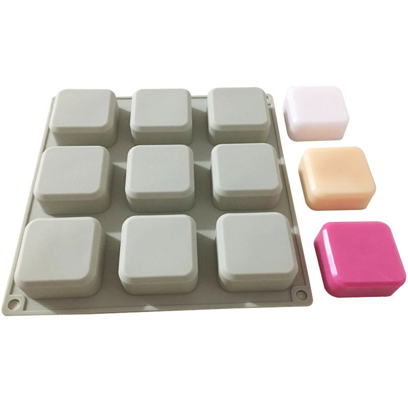1個シリコーン石鹸金型9空洞正方形ソープモールドdiy手作り - Soap Making Instructions のレビューと価格